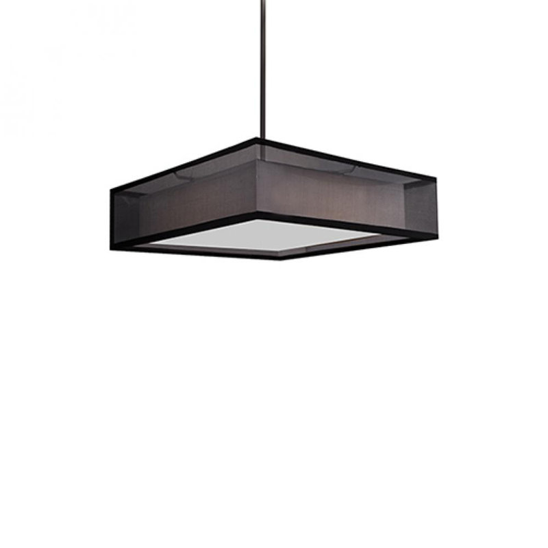 Covina 1 - Light LED Pendant, Black, 56.88" H x 15" W x 15" D
