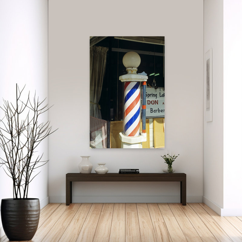 Barber Pole Spring Lake, New Jersey, États-Unis, art rétro classique rétro, printemps, H 60 po x l 40 po