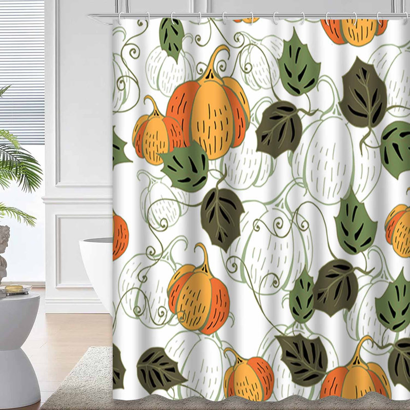 Rideau de douche jaune imperméable, rideaux de douche pour la salle de bain avec 12 crochets, 72" L x 72" W