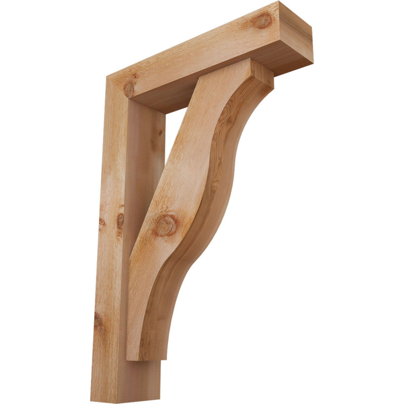 Support Funston Block avec support décalé, 36 x 24, Cèdre rouge occidental de l 6 po (scié brut)