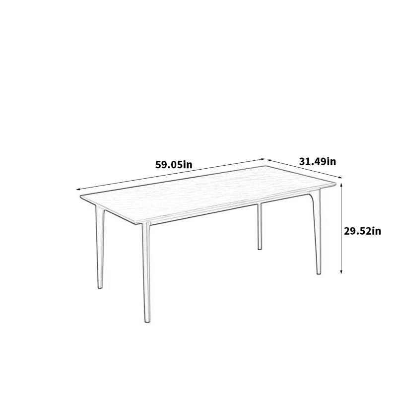 Boretti, H 29,52 po x L 59,05 po x l 31,49 po