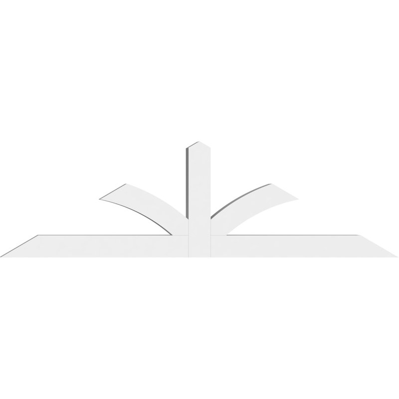 Support pour pignon en PVC de qualité architecturale Richland, H 21 po x l 72 po (pas 7/12), P 4 po x F 4 po
