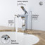 Robinet de salle de bain luxueux