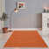 Amiyaah Hand Loomed Cotton Orange Indoor Rug