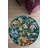 Cotton Floral Round Area Rug - Non-Slip Underside-2120304321