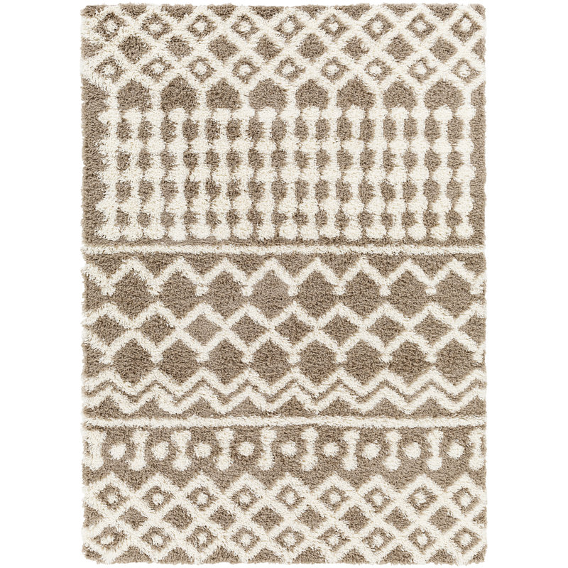 Periheli Geometric Shag Area Rug, Rectangle 200 x 290cm