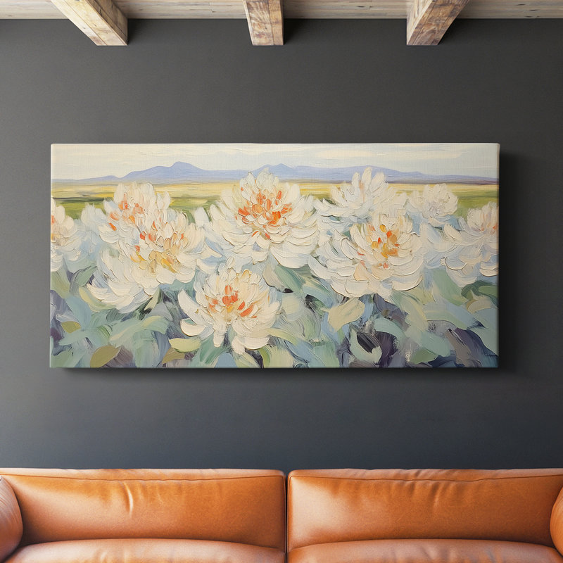 Botanical Series-CL XXXIX- Toile tendue avec châssis - Prêt à être accroché, H 24 po x l 48 po