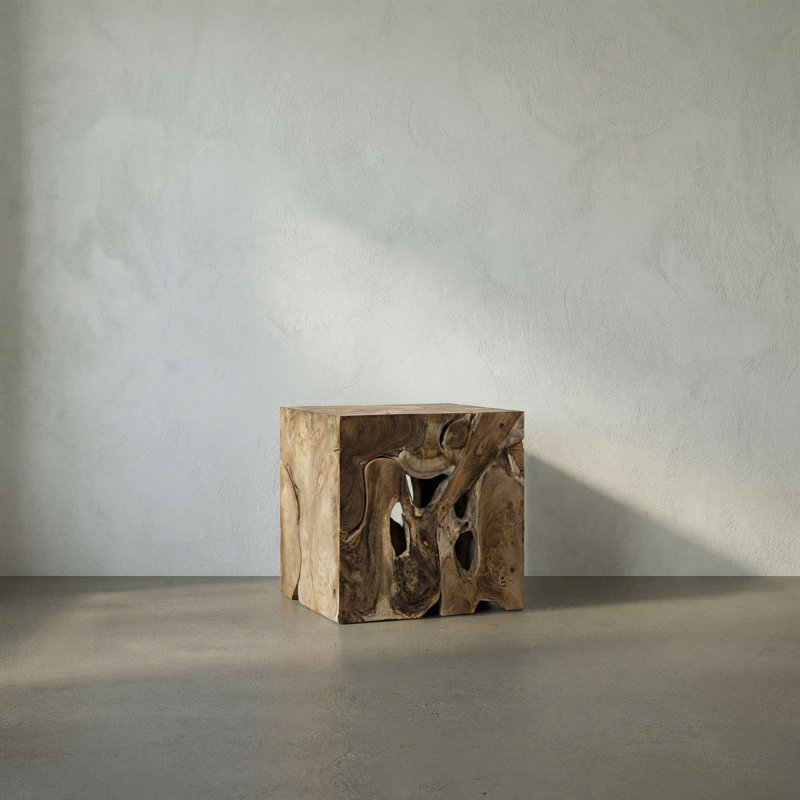 Vert Solid Wood End Table