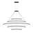 Circular 5 - Light Steel Dimmable LED Tiered Chandelier-86898575-85038818-86898578