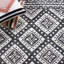 Gratian Southwestern Handmade Tufted Wool Black/Grey Area Rug-455835395