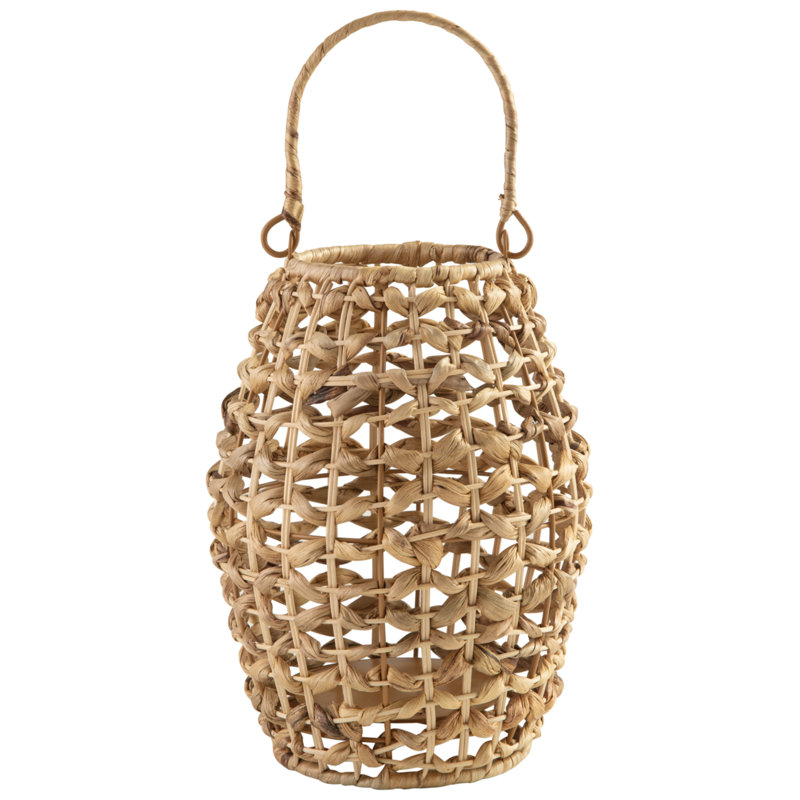Bryanie Rattan Table Lantern, H 16,5 po x l 8,5 po x P 8,5 po