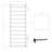 Metal Spinner Rack 80 x 4" Hooks Sock Display Earring Card Stand Retail Countertop