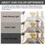 Table de bout moderne en acier inoxydable