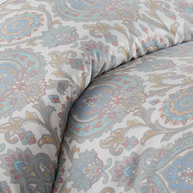 Ensemble d'édredon surdimensionné Boho Paisley par Southshore Fine Linens, Édredon simple / simple TG et 1 taie décorative