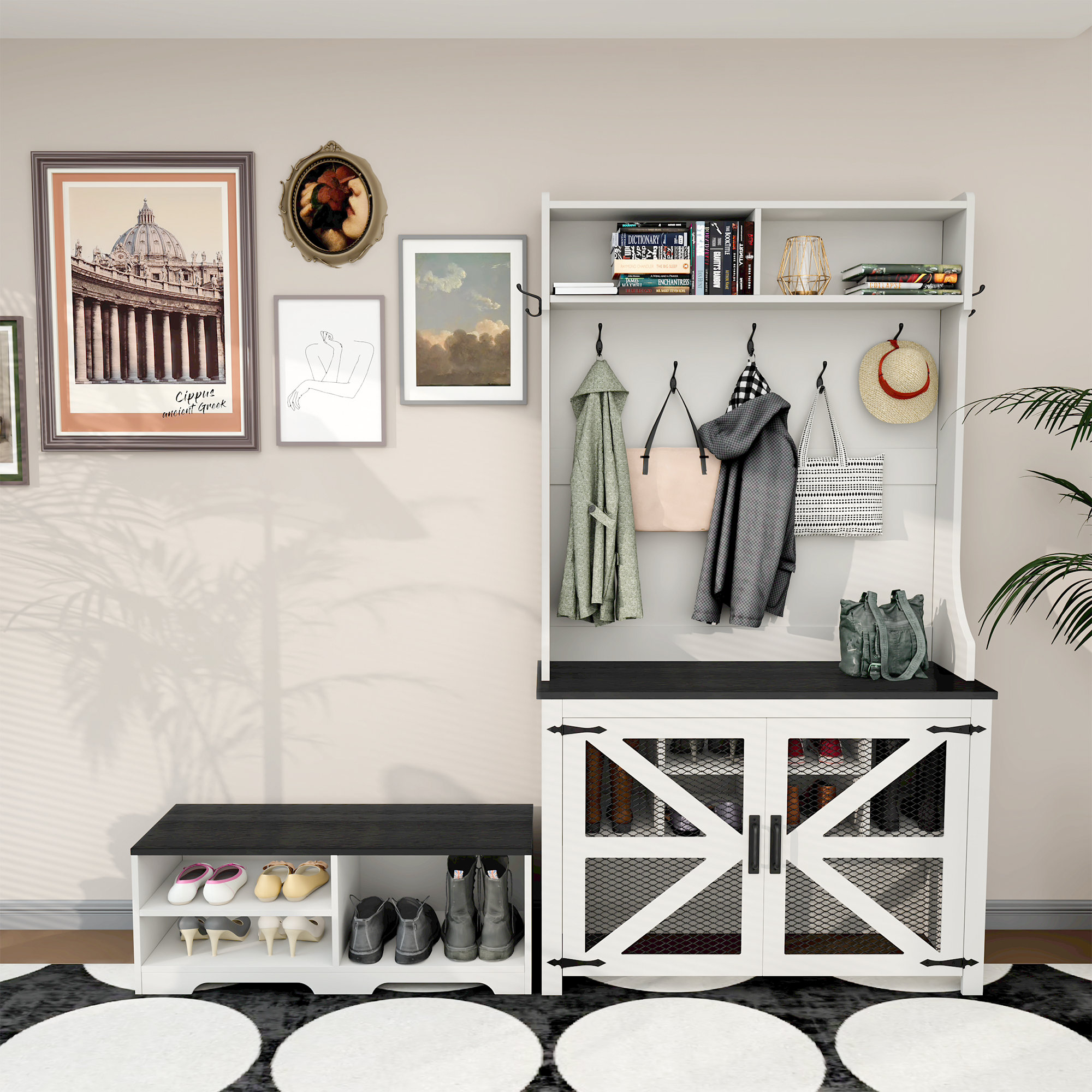 Shoe Rack Coat Hook And Storage Shoe Storage Coat Hooks With