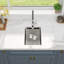 Évier de cuisine en acier inoxydable encastrable à cuve simple encastrable 17 po avec accessoires pour station de travail encastrable 17 po