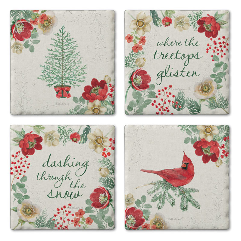 Paquet de 4 sous-verres Holiday