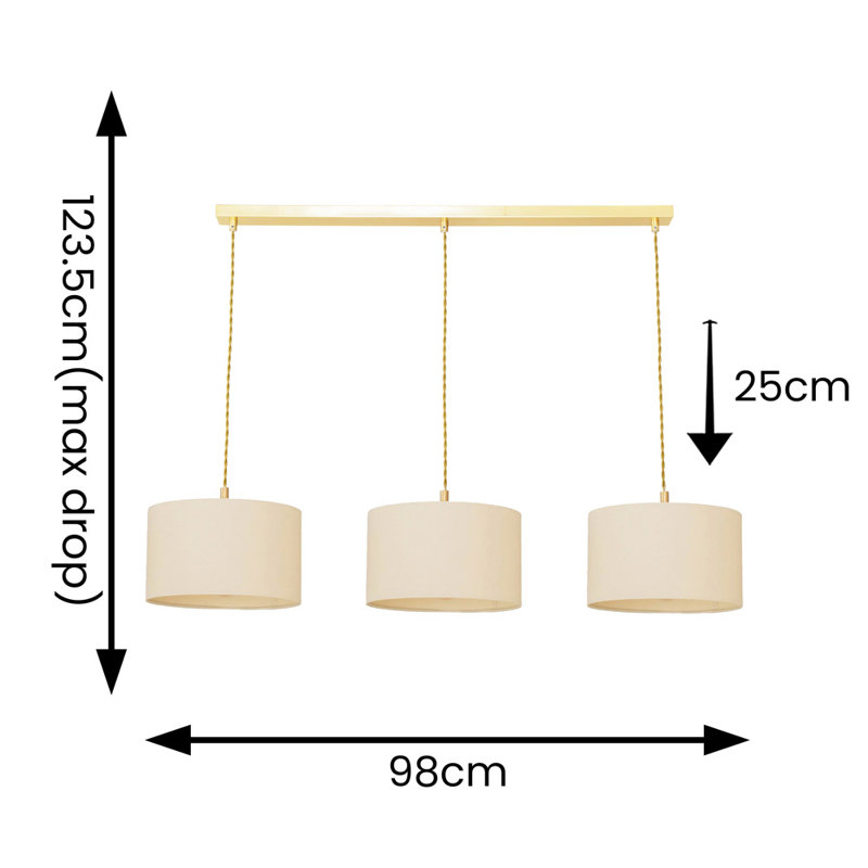 Albeiro 3 - Light Pendant, White, No, Chrome