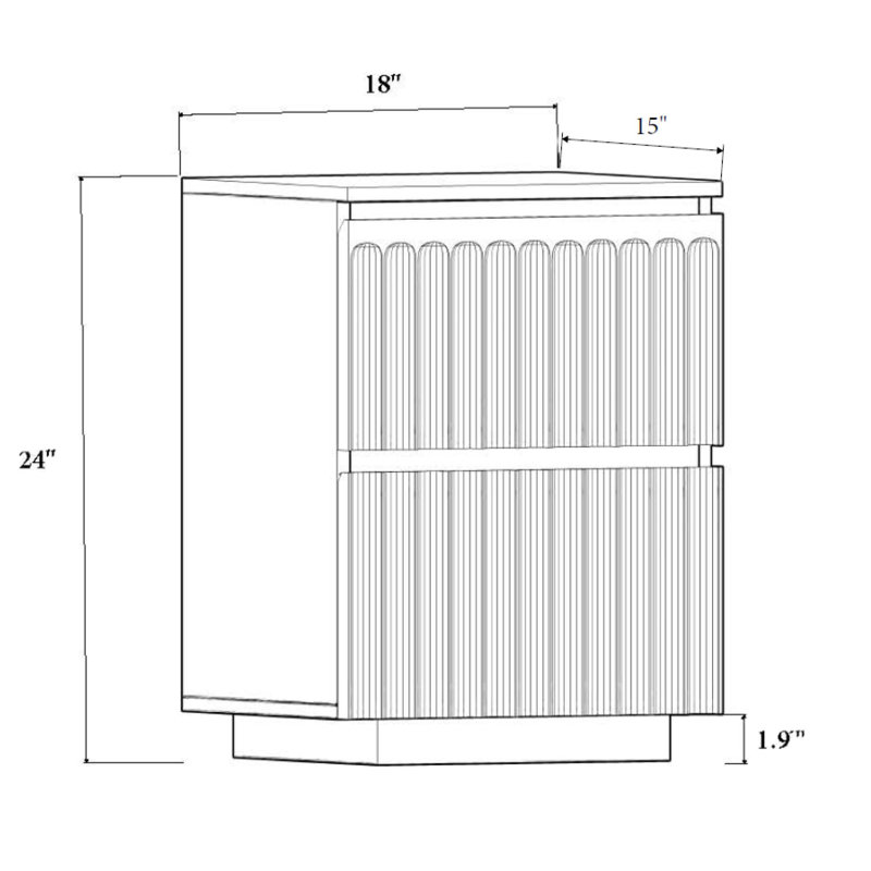 Quinn 18" Wide Mini Nightstand
