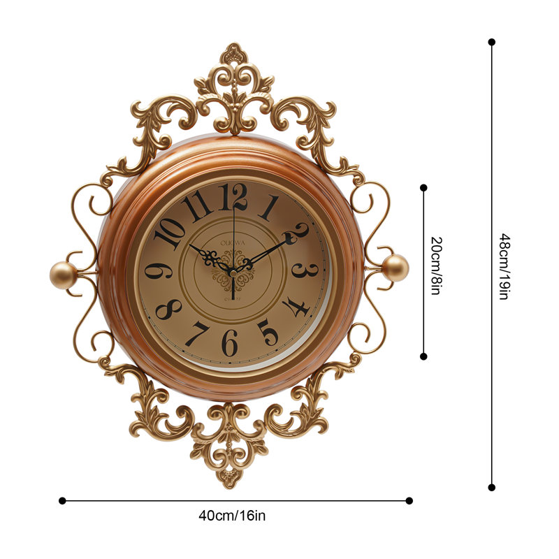 Horloge murale Johary, Brun