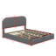 Lit plateforme à panneau de rangement tapissier-432001539-432001597