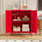Small 2 Transparent Door Metal Storage Side Buffet Cabinet For Bed Room,Living Room,Entryway,Hallway,Home,Hotel,Office,Garage,Kitchen,4 Removable Shelf.-1175045997