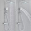 Aalin Thermostatic Expose Mixer Rigid Riser Wall Mounted Complete Shower System