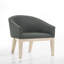 Ensemble de 2 fauteuils demi-tonneau l 23 po Orsola