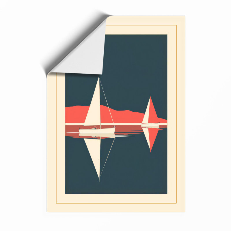 Streamlined Aircraft Mid-Century - Framed Print, A1 - 84.1 x 59.4 cm, Unframed
