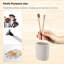 Porte-brosse à dents ovale beige-121430769