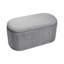 Maliyah 78cm Wide Velvet Oval Solid Colour Standard Ottoman with Storage-1091645642