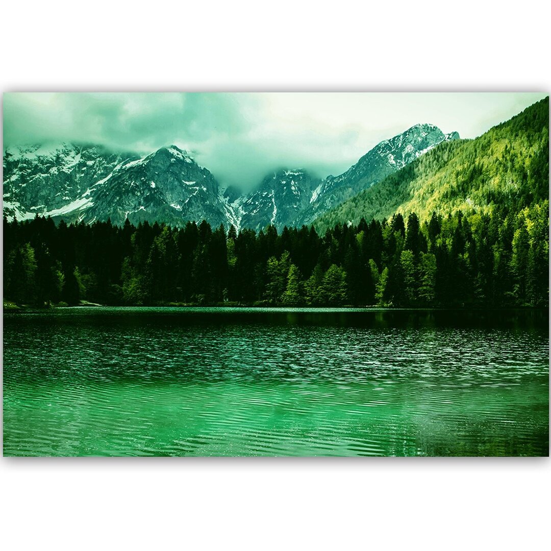 Leinwandbild Bergsee 4