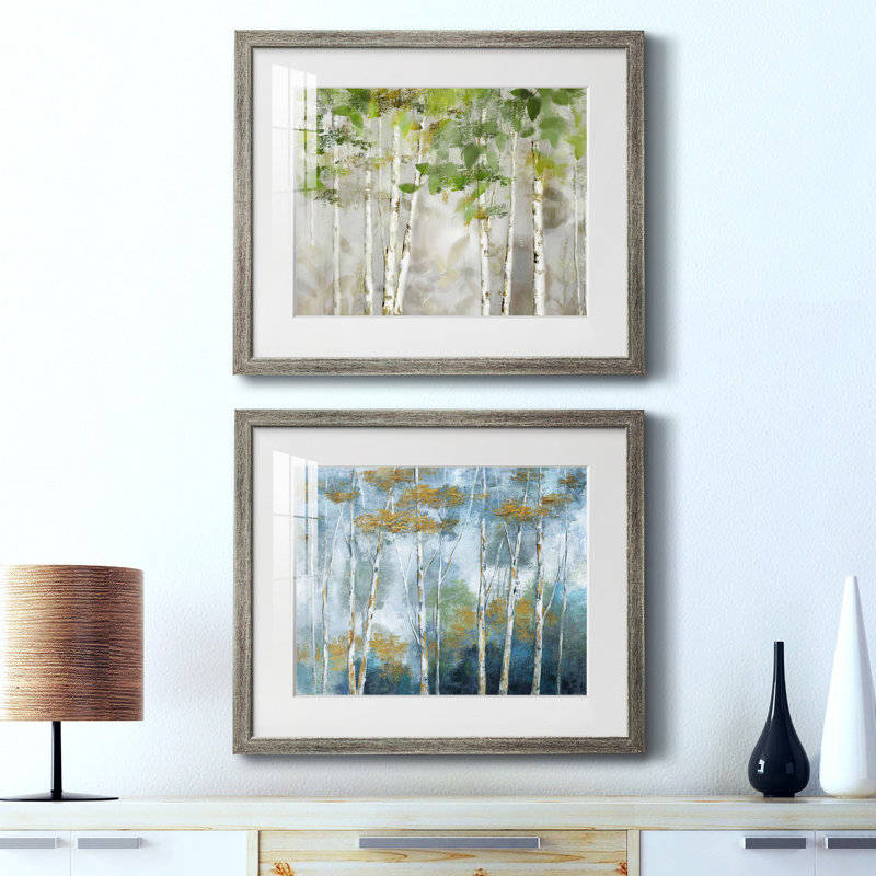 «Evergreen Forest», reproduction encadrée de qualité supérieure, prête à être accrochée