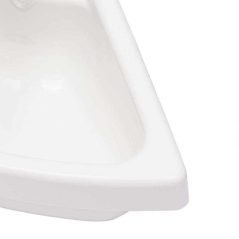 Lavabo de salle de bain d'angle 11,02 po