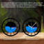 Horloge murale ronde en fer 10 po avec mouvement à quartz silencieux, chiffres romains, impression UV-855141757