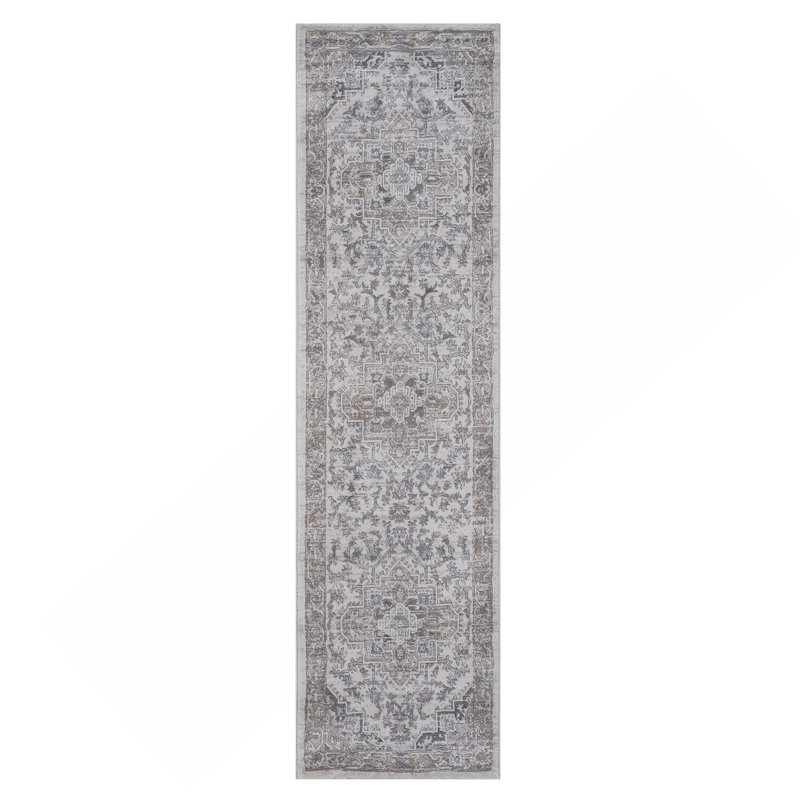 2X8 Ivory/Beige/Oriental Non-Shedding Living Room Bedroom Dining Home Office Stylish And Stain Resistant Area Rug