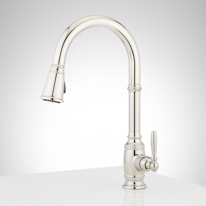 Finnian 1.8 GPM Single Hole Pull Down Kitchen Faucet