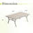 Rectangular Outdoor Dining Table With Umbrella Hole-1806850979