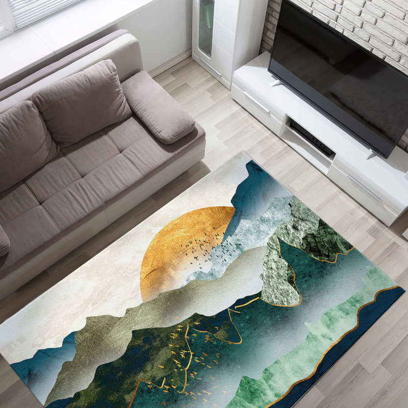Stunning Floral With Pile Soft Type Printed Rug Ideal for Sprucing Up Your Home Decor, Rectangle 3'3" x 6'7"