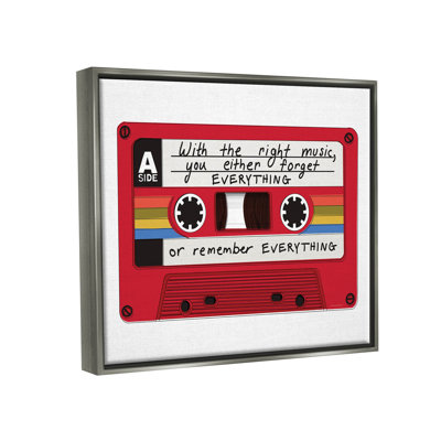 «With the Right Music», reproduction d'art sur toile vintage par Kamdon Kreations