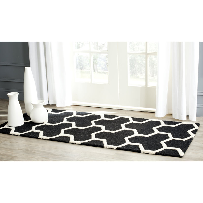 Sanyla Cambridge Hand Tufted Wool Geometric Rug, Runner 2'6" x 6'