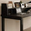 Bureau d'écriture rectangulaire en bois massif noir-118088565