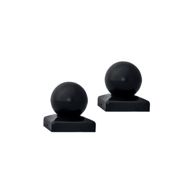 ALEKO Black Metal Post Cap