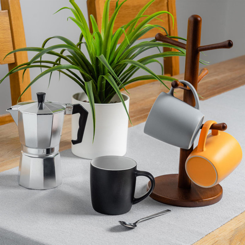 Porcelain Coffee Mug, Grey