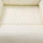 Canapé inclinable en cuir Sterling White Vegan