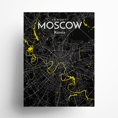 «Moscow City Map», impression