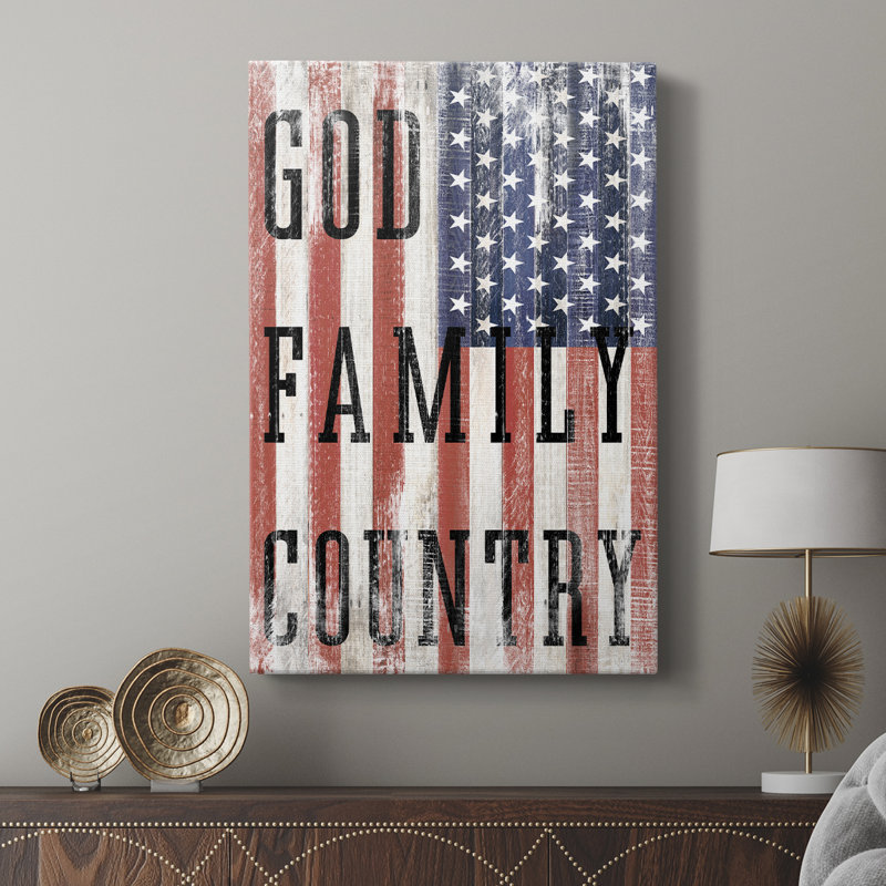 Drapeau de la famille du dieu - galerie Cavas sur mesure