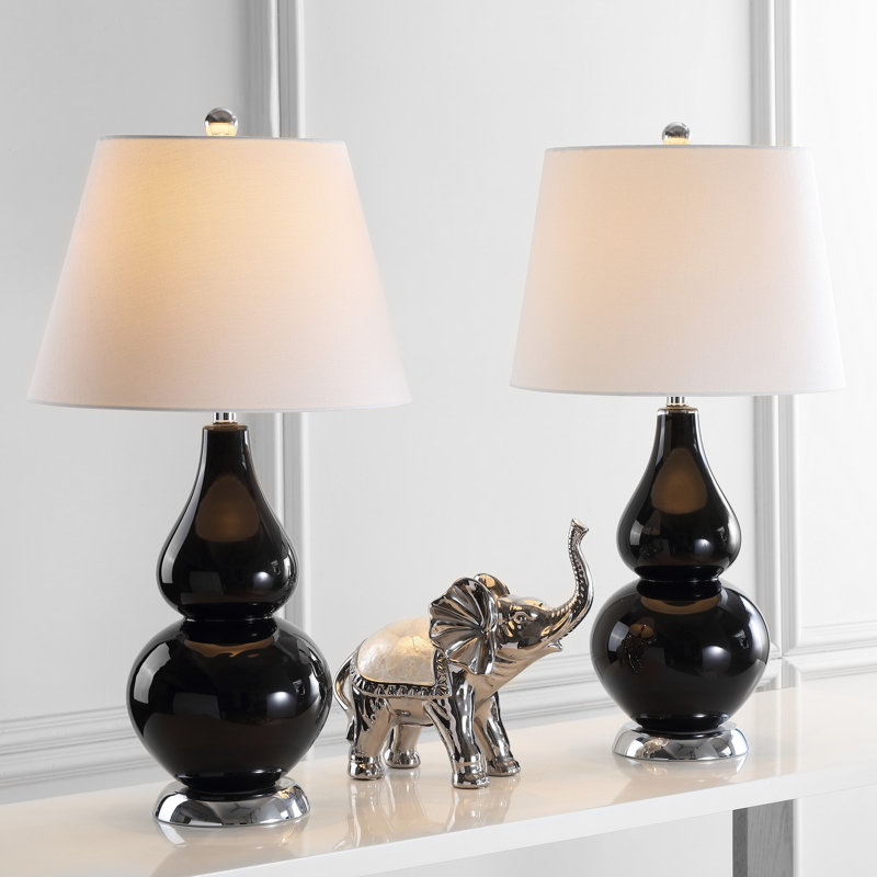 Moriarty Ceramic Table Lamp, Black