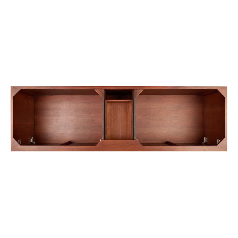 72" Novak Double Bathroom Vanity Set with Rectangular Undermount Sinks, 8" Widespread, Feathered White Quartz, White