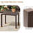Bridgitte Aluminum Side Table-13982051
